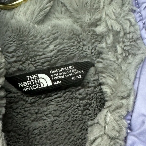 The North Face Girls Mossbud Swirl Parka, Purple Size Medium W/ Flaws - Picture 10 of 13